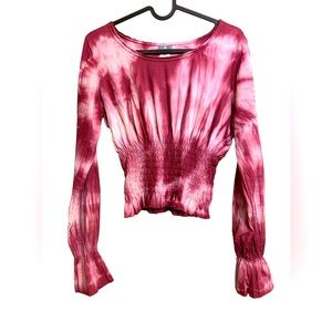 NAF NAF Tie Dye Crop Top